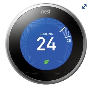 Google Nest Wi-Fi Smart Learning Thermostat 3rd Generation - Stainless steel
